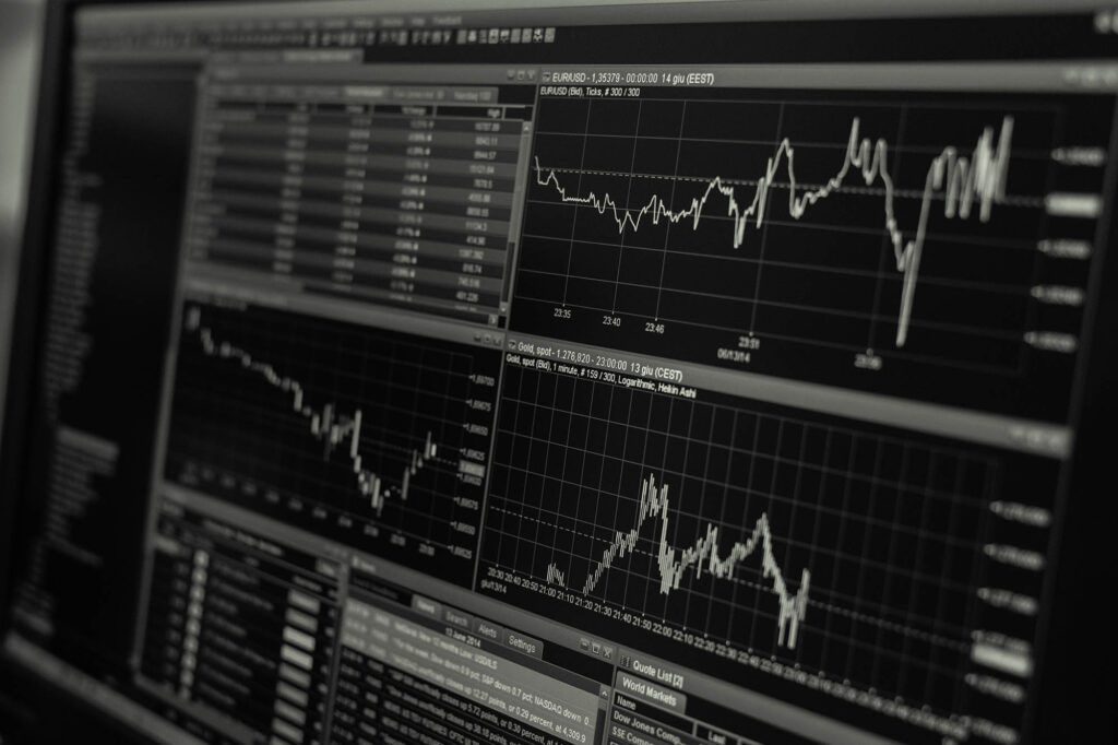 charts on screen trading technical analysis